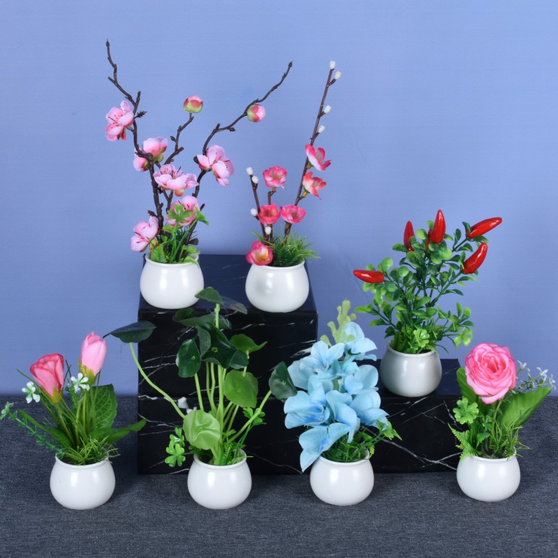 酒店餐厅冷菜摆盘装饰花草盘饰点缀刺身摆盘干冰花餐饮小摆件意境