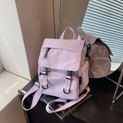 旅游轻便小型书包出游双肩包斜挎