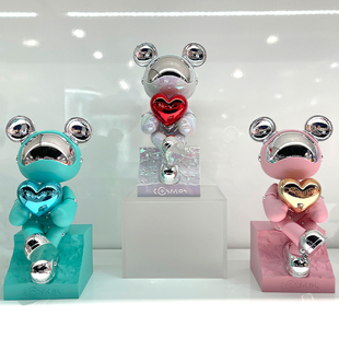 星际熊新款浪漫小心思系列摆件送女友七夕情人节礼物送幸运签盲盒