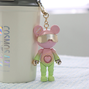 星际熊悠闲时光挂饰新品汽车包包小熊钥匙扣潮玩盲盒明盒挂件