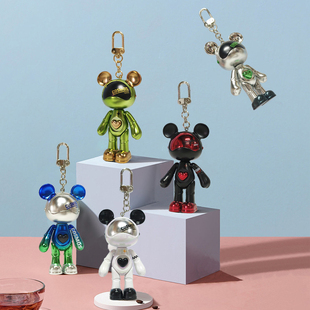 星际熊小熊挂件关节可动送男友送女友礼物钥匙扣