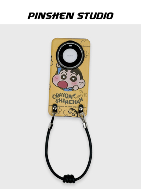 原创小众奶黄色大头小新手提斜挎皮绳适用华为mate80pro手机壳全包防摔高级感个性ins新款苹果17promax保护套