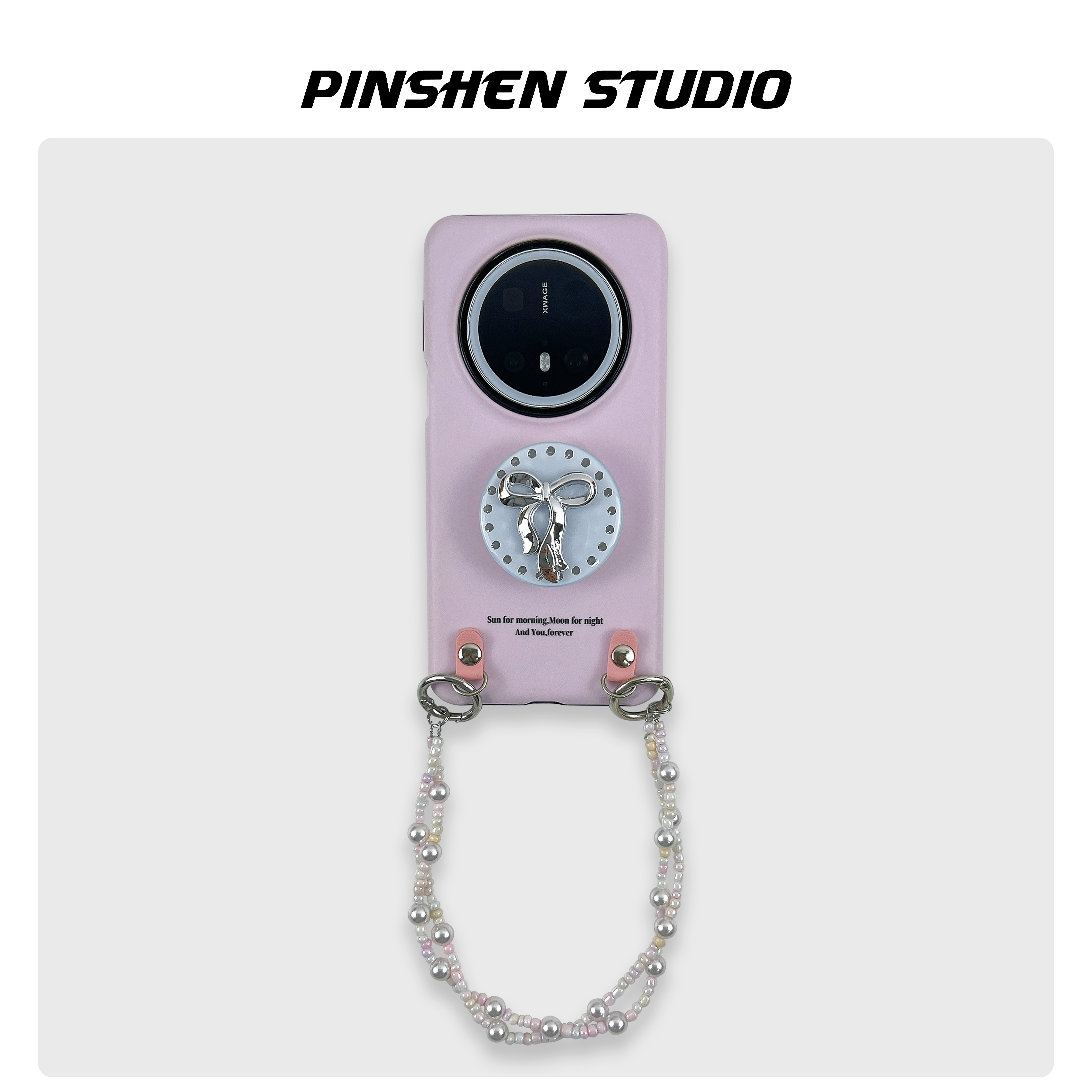 品申原创小众粉色立体蝴蝶结支架手提链条适用华为mate80pro手机壳全包防摔高级感ins新款苹果17promax保护套,3C数码配件,手机保护套/壳,淘宝优惠券,粉丝福利购,淘宝优惠卷