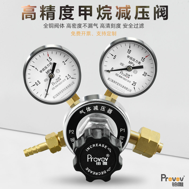 铂唯甲烷减压器YQJ-7全铜