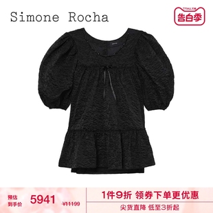 泡泡袖 连衣裙2023秋冬新品 Rocha女装 Simone 甜美复古蓬蓬娃娃