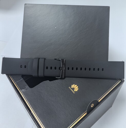 华为原装拆机whatch3/watch4pro/buds幻夜黑氟橡胶46mm通用男表带