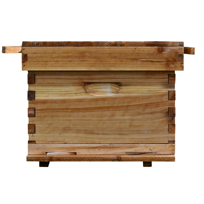 福美养蜂蜂箱全套十框杉木煮蜡蜜蜂箱中蜂蜂巢养蜂箱养蜂用品工具