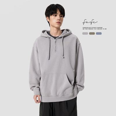 FAFC400g纯棉毛圈底做旧卫衣