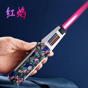 JOBON/中邦新款红火焰直冲打火机防风雪茄专用喷枪打火机定制