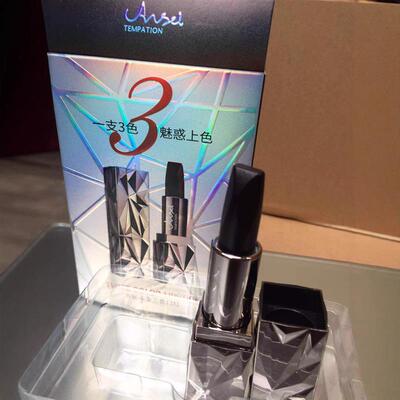 天使诱惑黑钻丰盈一支三色口红持久不脱妆显色唇膏哑光雾面不沾杯