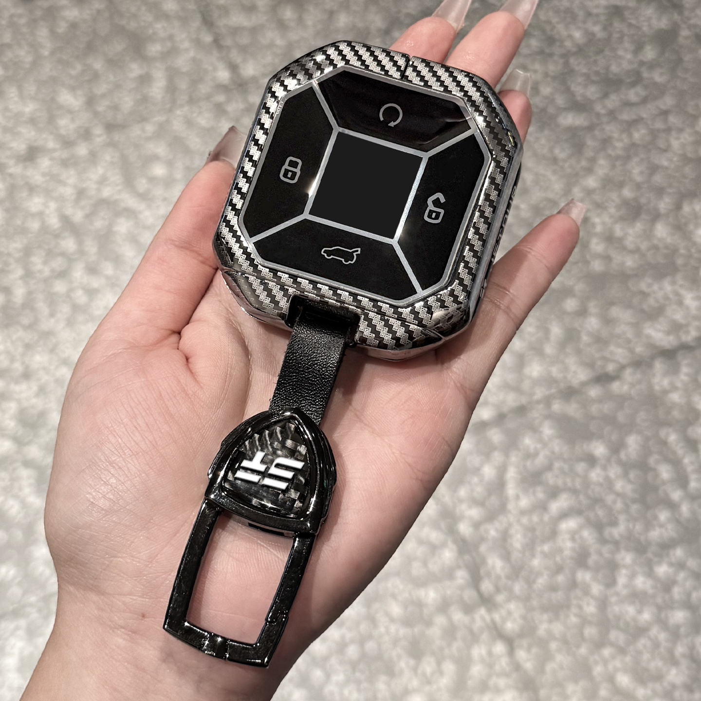 激光镭雕锌合金奇瑞捷途钥匙套