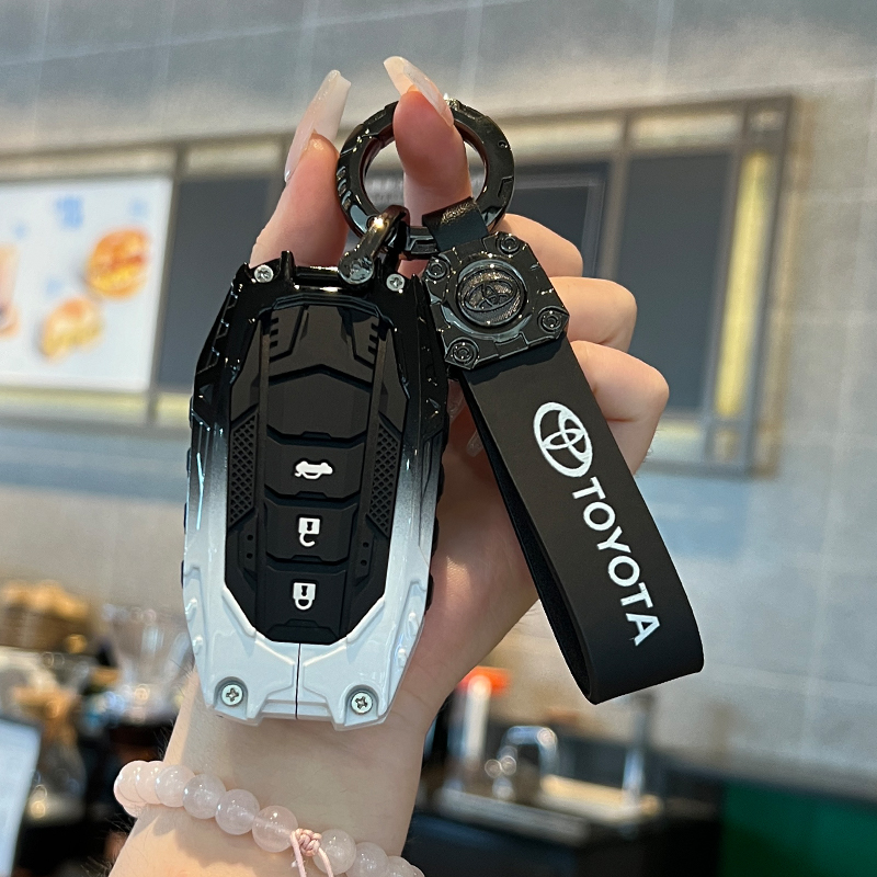 炫酷丰田钥匙套渐变机甲锌合金