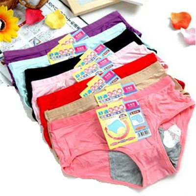 内裤女日系低腰纯棉裆棉质生理裤经期内裤防漏全棉三角裤卫生裤