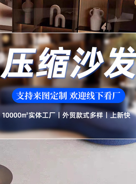 2025佛山厂家跨境真空压缩沙发Compression Sofa客厅豆腐块沙发