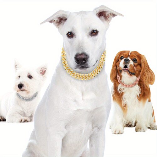 1pc Dog Collar Chain Necklace for Small Medium Large Dogs