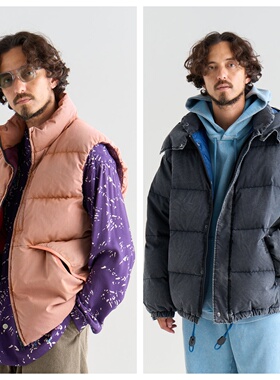 nanga新款冬季男女同款HOLI系列保暖抗寒时尚羽绒背心加厚羽绒服