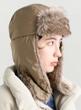 现货NANGA日本进口冬季毛绒保暖抗寒帽AURORA TEX FUR FLIGHT CAP