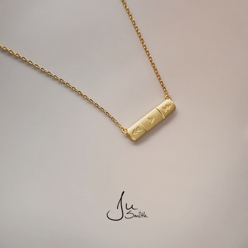 JuSmith银镀金女小众设计锁骨链