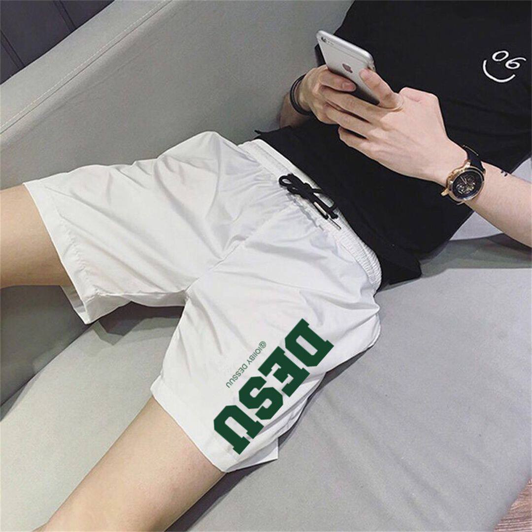夏季薄款冰丝休闲短裤男四分裤