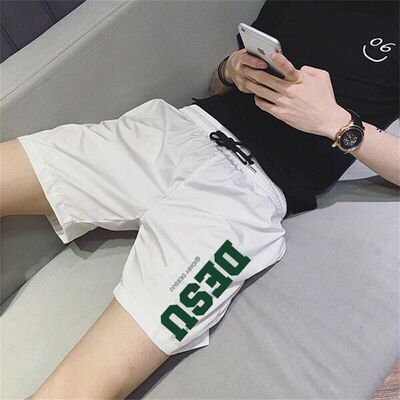 夏季薄款冰丝休闲短裤男四分裤