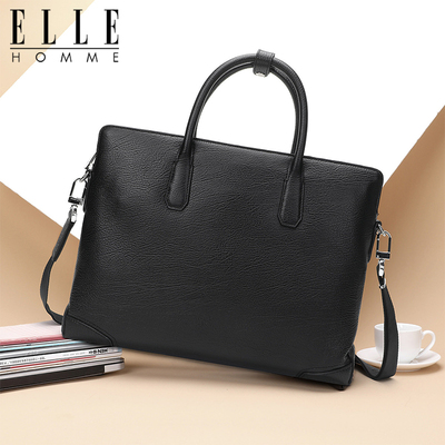 法国ELLE男士公文包商务手提包