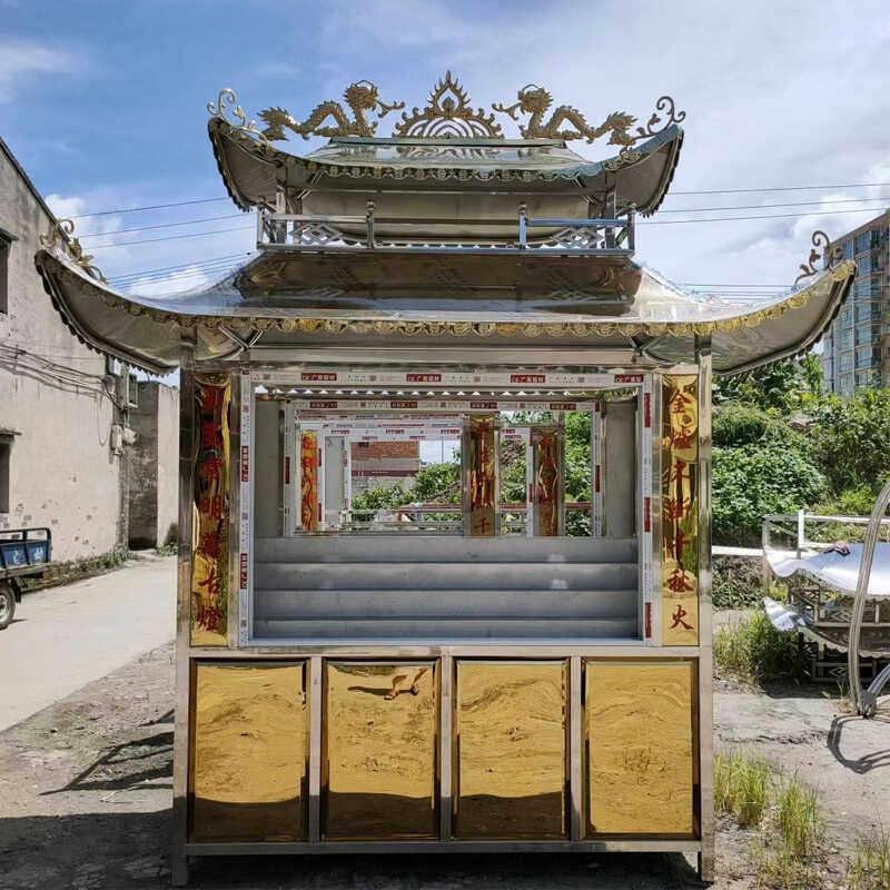 寺庙蜡烛台供灯房室外不锈钢大型防风防雨定制落地祠堂点香器复古
