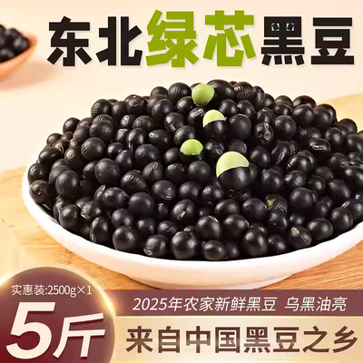东北农家绿芯黑豆打豆浆专用豆