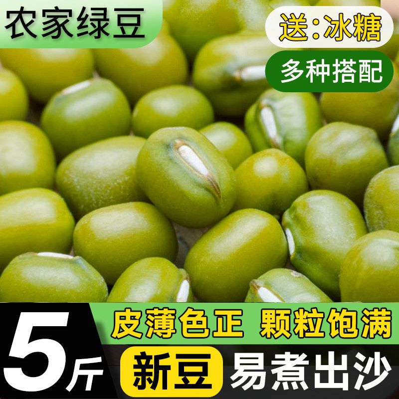 精选东北绿豆新货家用新鲜绿豆汤可发芽批发农家杂粮豆类