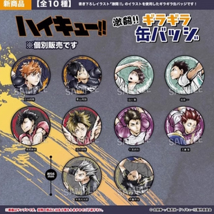 日谷现货proof正版 排球少年激战徽章闪闪周边谷子 菅原赤苇及川