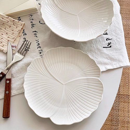 大厂订单陶瓷花朵造型深盘