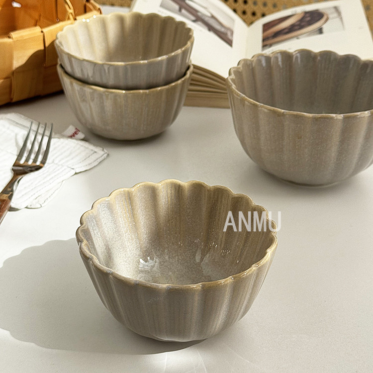 安木良品 外贸出口 日式和风ins釉下彩陶瓷餐具点心碟小菜盘饭碗,餐饮具,碗,淘宝优惠券,粉丝福利购,淘宝优惠卷