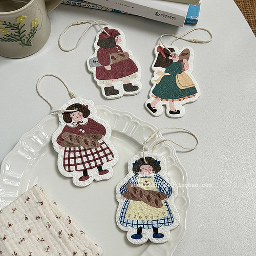 安木良品 日式ins风法棍女孩木浆海绵压缩清洁神器吸水变大百洁布