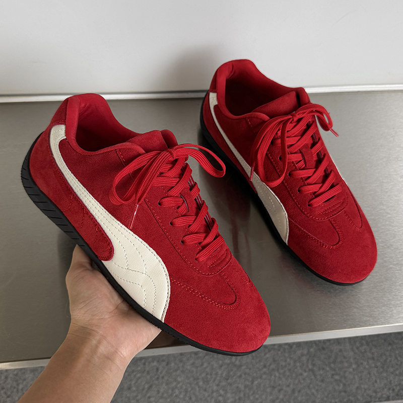 新款赛车鞋男女款复古百搭德训鞋