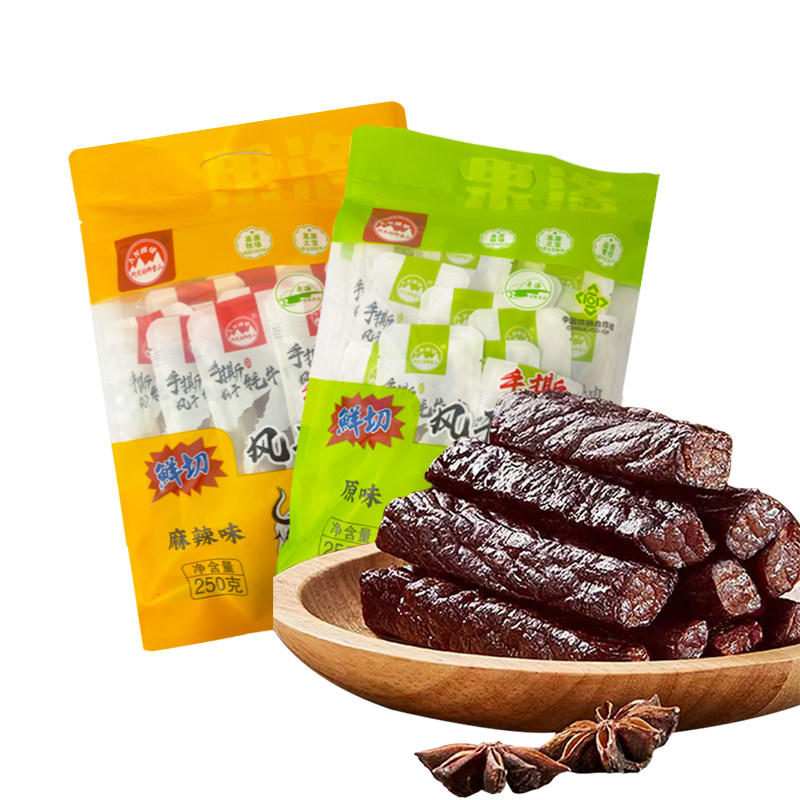 阿尼玛卿雪山 鲜切手撕牦牛肉干250g/袋青海特产独立包装休闲零食
