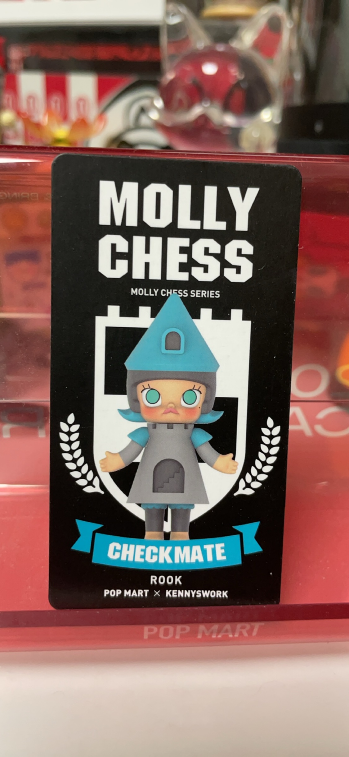 【molly】国际象棋系列之车蓝可爱桌面小摆件
