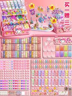 奶油胶咕卡套装 贴纸古卡古拉古扎卡片酷卡儿童女孩玩具豪华礼包咕咔盘贴画姑库卡箱估孤卡做手帐专用套材料包