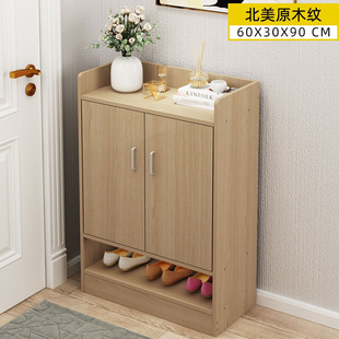 新品 柜家用大容量门 鞋 柜a简易g多u功能收纳玄关仿实木进门防尘鞋