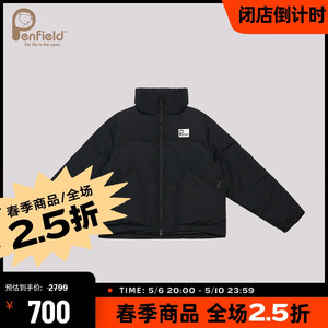 Penfield攀菲熊冬季山系户外女款立领短款羽绒服上衣外套