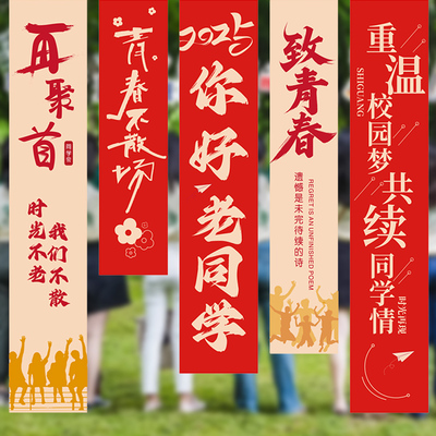 【拍照出片】同学聚会挂布/装饰