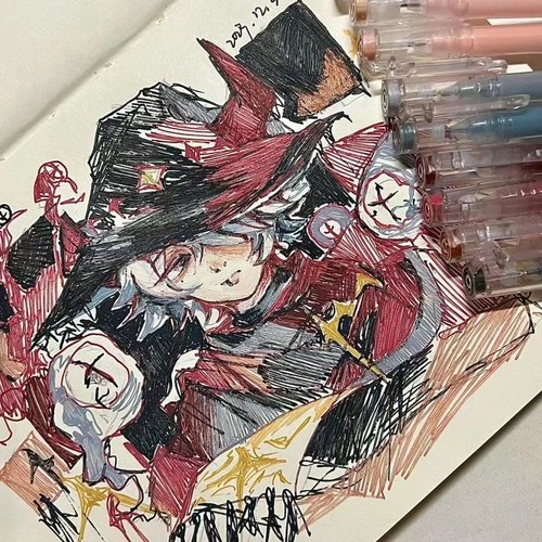 【正版授权】蓝果手账笔笔记绘画