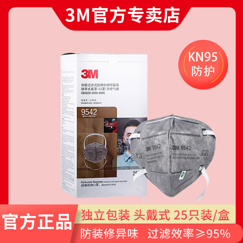 3M活性炭口罩防雾异味装修粉尘