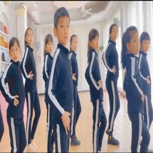儿童模特训练服少儿礼仪形体服T台走秀练功服女童秋冬季表演出服