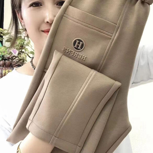 棉质休闲运动裤女士2024秋冬新款爆款小个子百搭宽松束脚哈伦卫裤