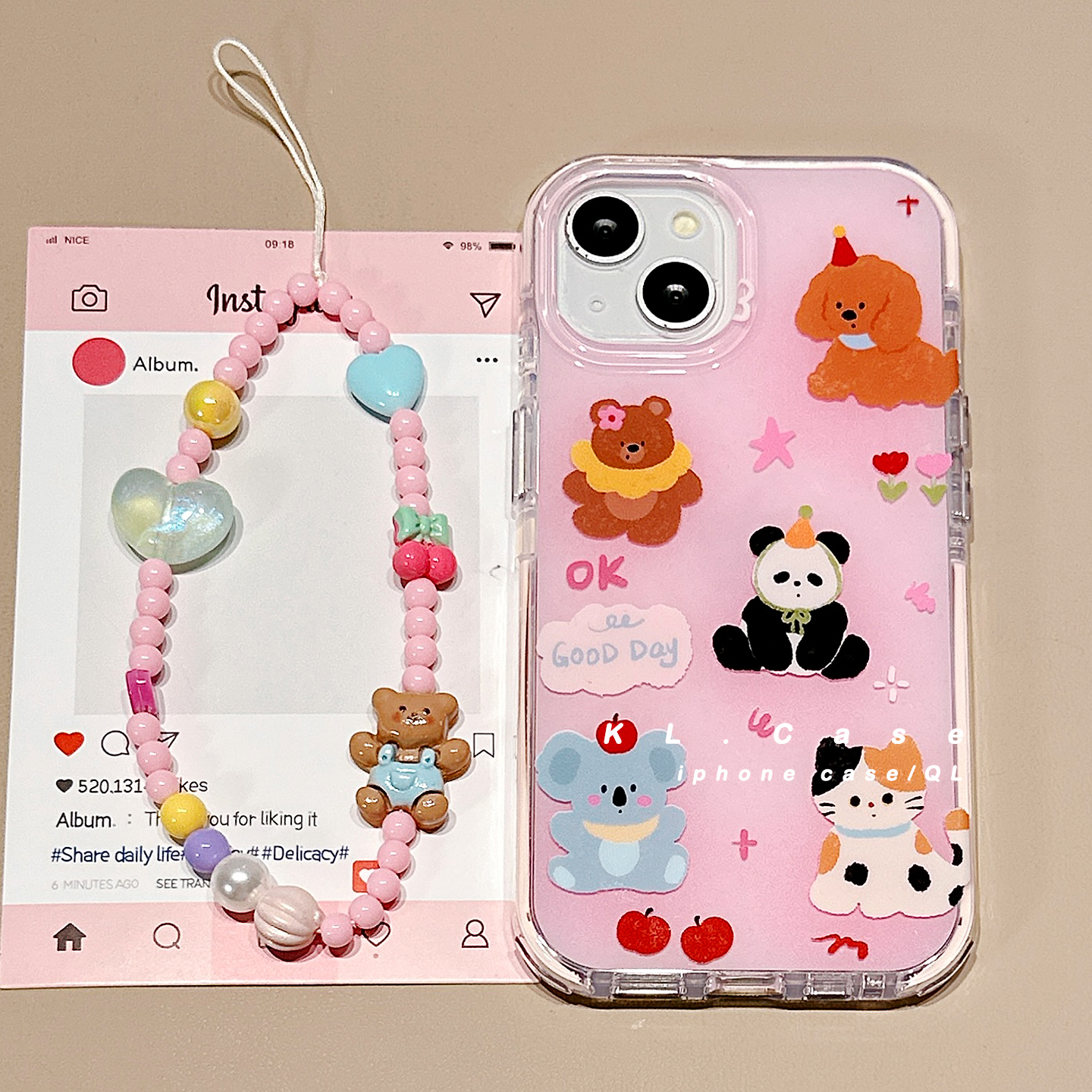 适用于iPhone亚克力可爱手机壳