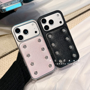 壳侣适用苹果17手机壳iPhone17promax新款16防摔保护套15硅胶14全包13小众高级感超好看皮纹立体山茶花女软潮