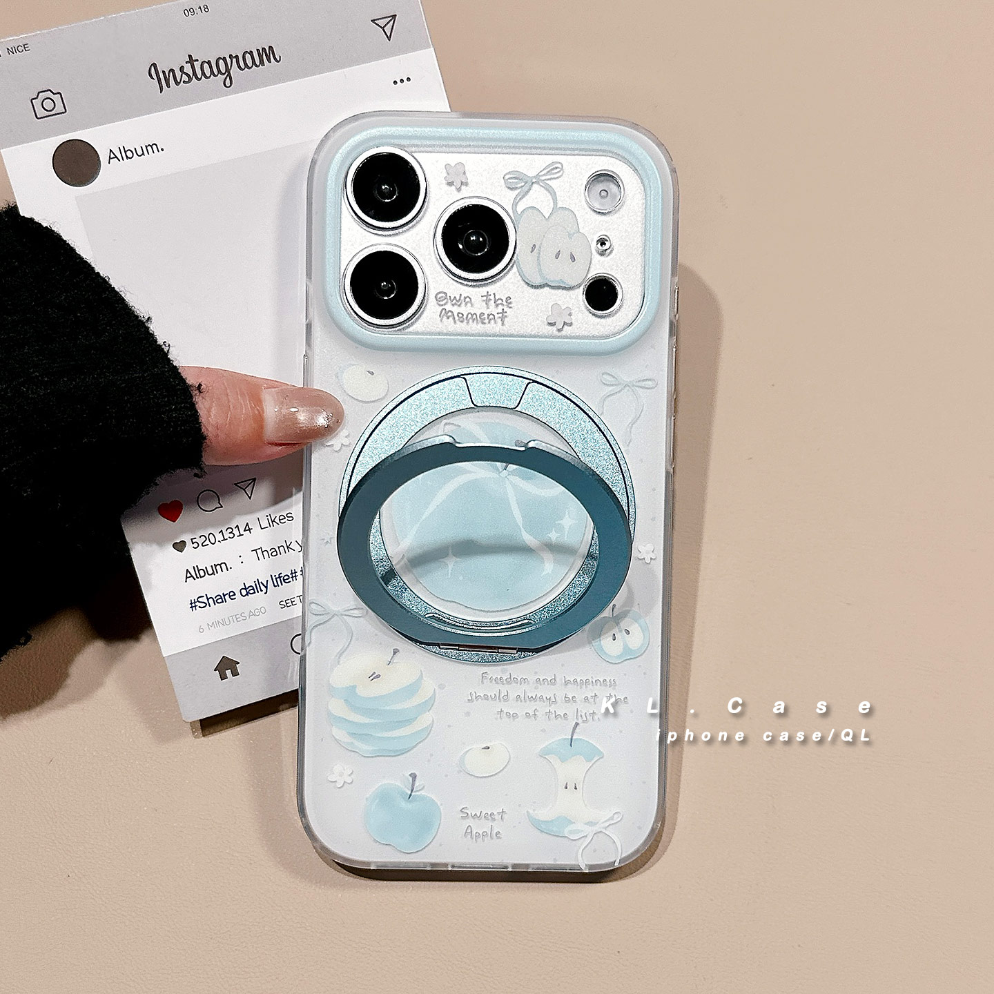 适用于iPhone小众水果支架手机壳