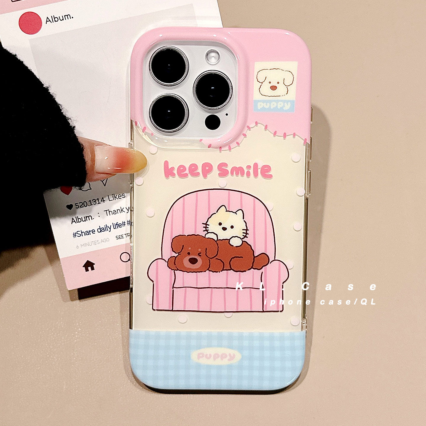 适用于iPhone亚克力卡通手机壳