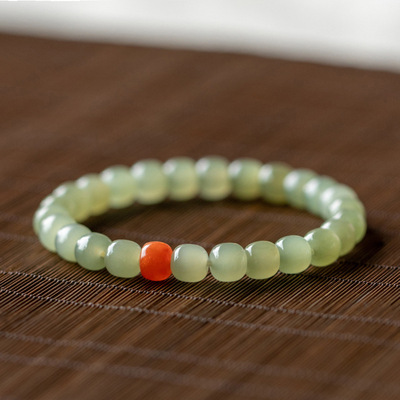 天然和田玉南红手串正品手链