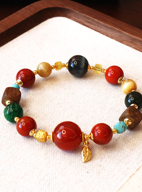 【普陀山祝福】好运南红玛瑙手串
