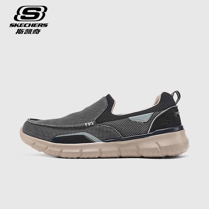 斯凯奇官方旗舰店男鞋软底健步鞋